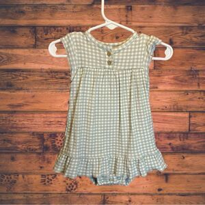 5 for $25🔥Carter's Snap Bottom Grey Plaid Dress Baby Girls Size 6 Months